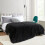 Plush Fleece Throw Blanket 50 x 60 in Grey 5