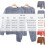 Herrpyjamasset i fluffig korallfleece, 2 delar 4
