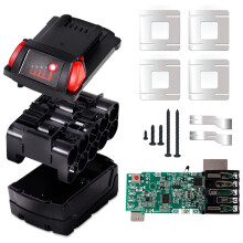 18 V 10 Cellules 3,0 Ah 4,0 Ah 5,0 Ah 18650 Remplacement Du BoîTier de Batterie pour Batterie CasséE BoîTier en Plastique Remplacement Kit de