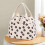 Beige Chrysanthemen-Cord-Isoliertasche (1) 5