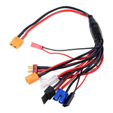Eight in One RC Lipo Battery Charger Splitter Cable Adapter Connector XT60 Plug to JST T Plug XT60 EC3 Futabas Tamiyas