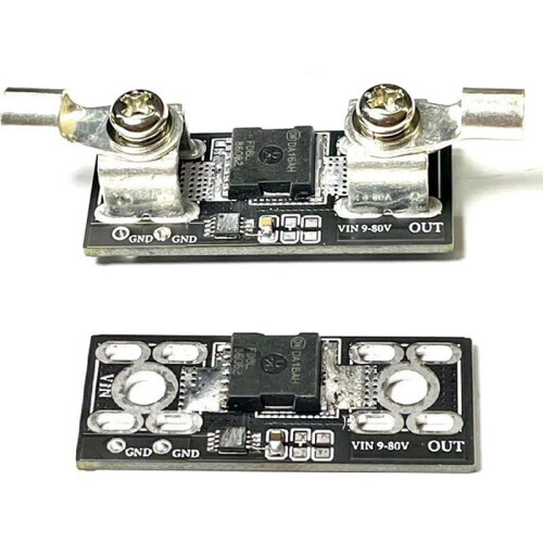 80V 50A Perfect Diode Module Solar Controller Anti-Reverse Charging Anti-Reverse Current Protection, med Terminal 1