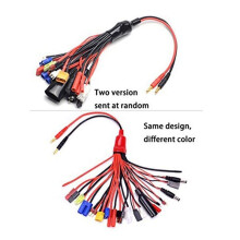 Adattatore Cavo Splitter Caricabatteria Lipo 19 In1 RC Spina un Banana da 4 mm per JST FUTABA XT60 EC3 EC5 McpX