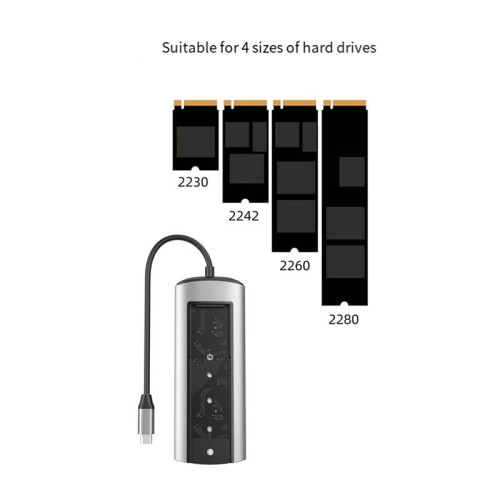 6-in-1 USB Type-C Docking Station Multi-Function Fast Charging Station Docking Station  Single Agreement