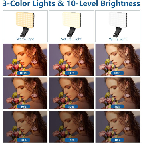 Tragbare Selfie-Leuchte mit 60 LEDs und Stativadapter 2
