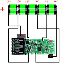18V 10-Cell 3.0Ah 4.0Ah 5.0Ah 18650 Battery Case Replacement for Battery Broken Plastic Case Replacement Repair Kit Part