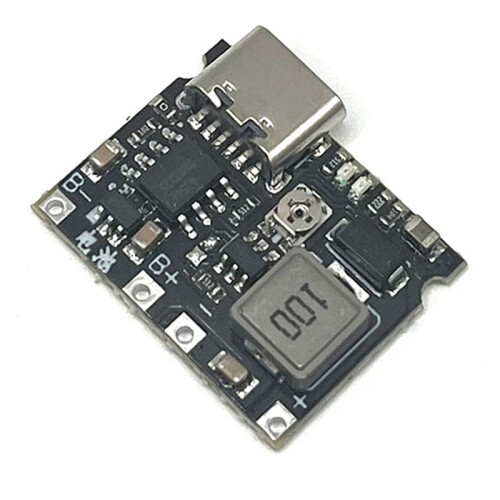 10 Lithium Li-Ion 18650 3,7V 4,2V Batterijladerbord Type-C 2A Batterij Snellaadmodule - Step- Boostmodule
