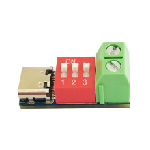 1PCS Type-C PD QC Trigger 5V-20V Adjustable Voltage Power Module Dial Adjustment Voltage Fast Charging Decoy Module