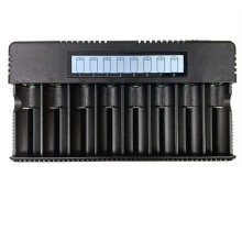 LCD-Display 8-Slot 18650/26500 Akku-LadegeräT 3,7 V Lithium-Akku Ni-MH Ni-Chrom 1,2 V 1,5 V Akku-LadegeräT EU-Stecker