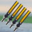 4-teiliges Set gelber LED-Motorradblinker 2