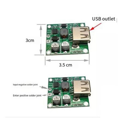 Solar Panel Power Bank USB Charge Voltage Controller Regulator Power Supply with Case 5-20V Input 5V 2A Output