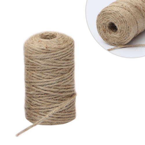 Rópa Cnáibe Sorcóireach Buí Nádúrtha Braidithe 100m (1mm100g) 2