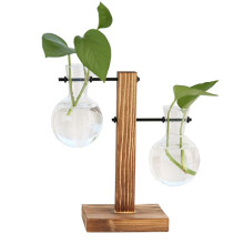 C Plant Propagation Stations Desktop Plant Terrarium,Glass Planter with Stand,Propagation Station for Hydroponics Plants