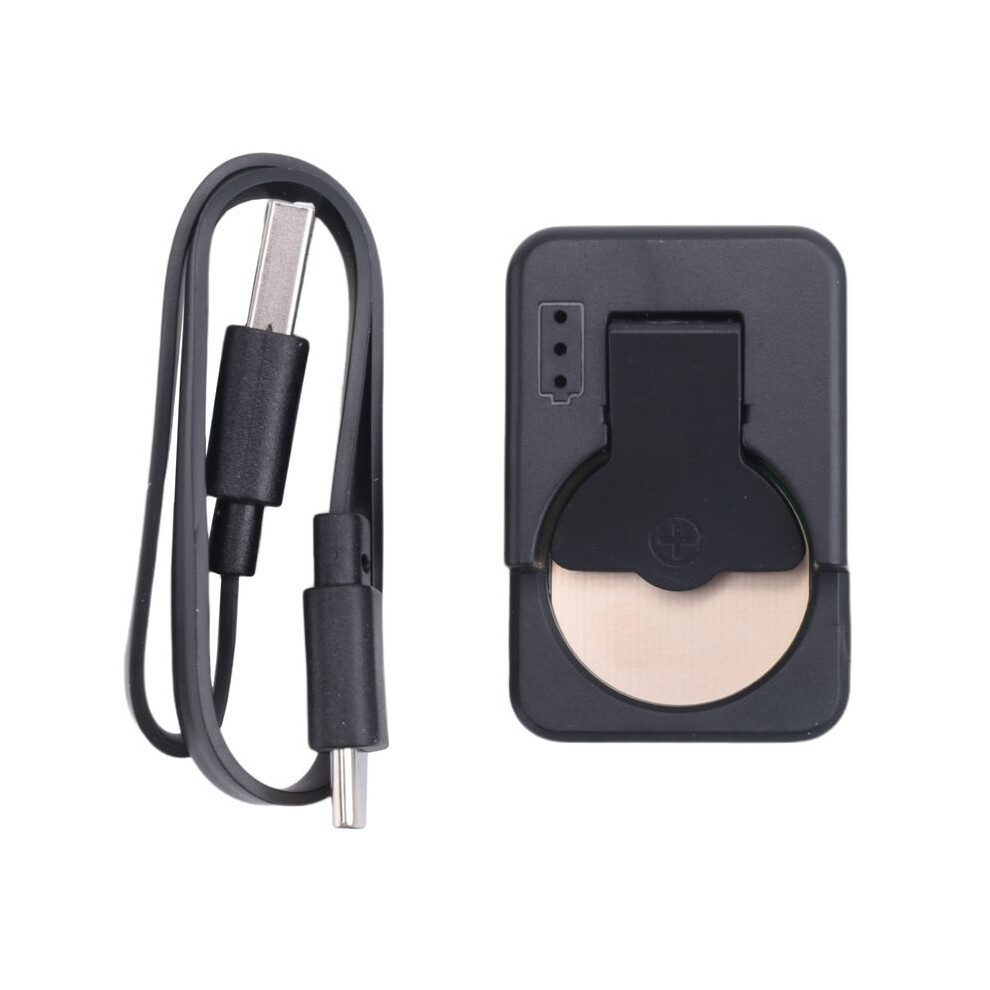Button Battery Charger Type-C Lithium Battery Charger For Lir2032/Lir1632/Lir2025/Lir2016/Lir2032h, ,With Cable Black 4712156094920