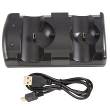 Stazione di Ricarica Verticale Accessori per Dock con Supporto per Caricabatterie Doppio per PS3/PS3
