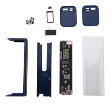 Wiederaufladbare Akku-Sets, Hauptplatine und Gehäuse, PD-Schnellladung, Mobile Stromversorgung, Wiederaufladbarer 18650-Li-Ionen-Akku, Blau
