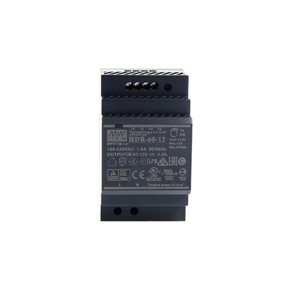 85-264V 12V 4.5A 54W Single Output Industrial Din Rail Power Supply For Home Automation Module Controller 6033441807352