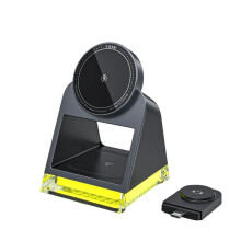 3 in 1 for Wireless Charger Stand with Touch Crystal Lamp for 15 Pro Max Iwatch Charging Station