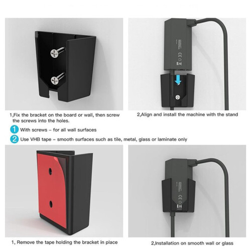 Suitable for Starlink Ethernet Adapter Satellite Bracket Wall-Mounted Storage Rack Starlink Rack Black