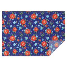 Rechteckige Tischdecke aus Polyester mit Blumenmuster, 60 x 84 Zoll