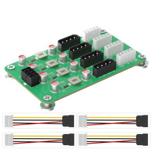 ATX 6/8pin 12v to 8 Ways 5v/12v 3A Power Adapter for ATX PSU and 2.5'/3.5' HDD Power Supply Breakout Board Adapter
