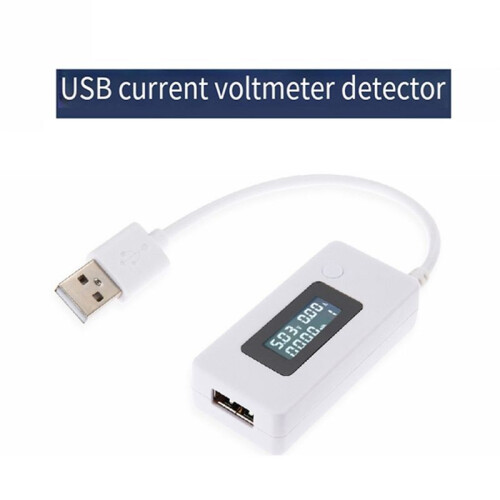 4-30V LCD USB Detector Voltmeter Ammeter Mobile Power Charger Capacity Tester Meter Voltage Current Meter B 2