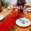 Chemin de table brodé de Noël 15 x 69 pouces 4