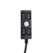 D-Tap Splitter Cable D-TAP to 4D-Tap Camera Power Supply Splitter Cable for V-Mount Battery with 1/4 Screw