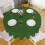Green 48 in Round Polyester Tablecloth 4