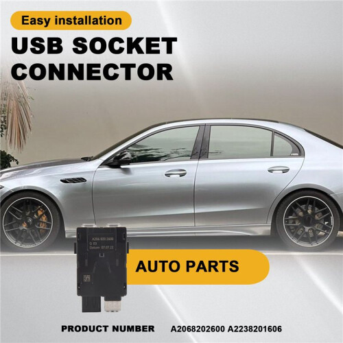 For - W206 W223 USB Plug Socket Charger Interface A2068202600 A2238201606 USB Socket Connector 1