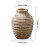 Vaso retrô de barro feito à mão com nervuras, estilo boho campestre. 4
