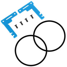Ensemble de Support de Batterie Court en Métal pour Pièces de Mise à Niveau de Voiture pour TT02 TT02B RC Bleu