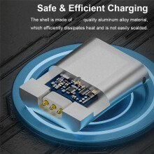 USB Type-C/Lighting to 3 Pin Converter Quick Charge Indicator Light Charging Adapter for Electric Toothbrush