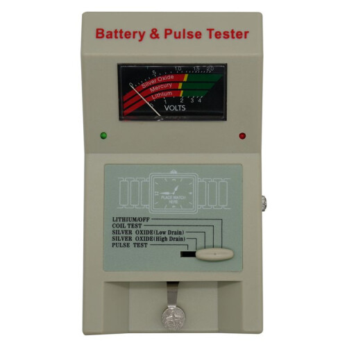 Quartz Watch Battery Tester 1.5V 3V Button Cell Coil Watch Pulse Tester Analyzer Battery Tool 2
