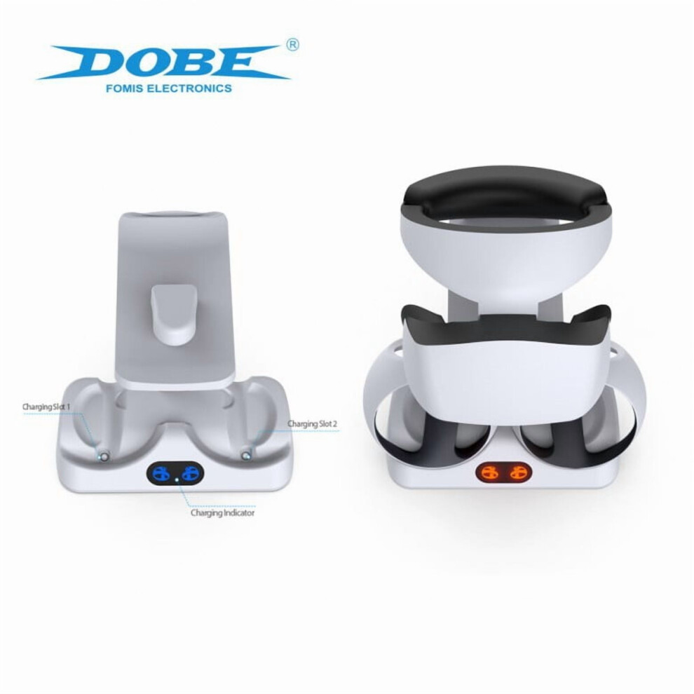 Ps5 Vr2 Led Charging Dock With Headset Stand Dual 9132278208169