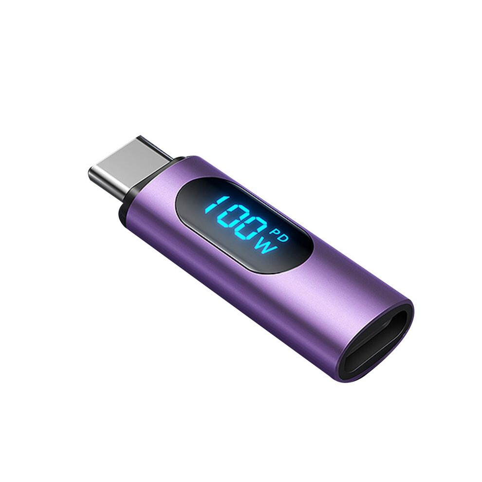 Photos - Battery Converter PD100W Fast Charging Digital Display Speed Converter for TypeC Cell Phone Adapter,