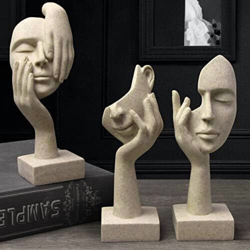 Thinker Resin Sculpture Statue Home Decor 7.8 x 4.1 in