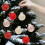 Champagne Black Gold Christmas Tree Ornaments Plastic 12pcs 5