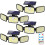 Luminária solar externa com 179 LEDs, 3 cabeças ajustáveis, 270, 3 1