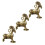 Ziegenstatue aus Messing, Tischdekoration, 4 cm 4