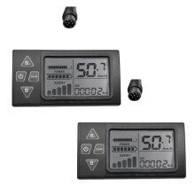 Bicicleta Eléctrica S861 Pantalla LCD 6PIN para 24V 36V 48V Ebike Control Manual Velocímetro Conector Impermeable