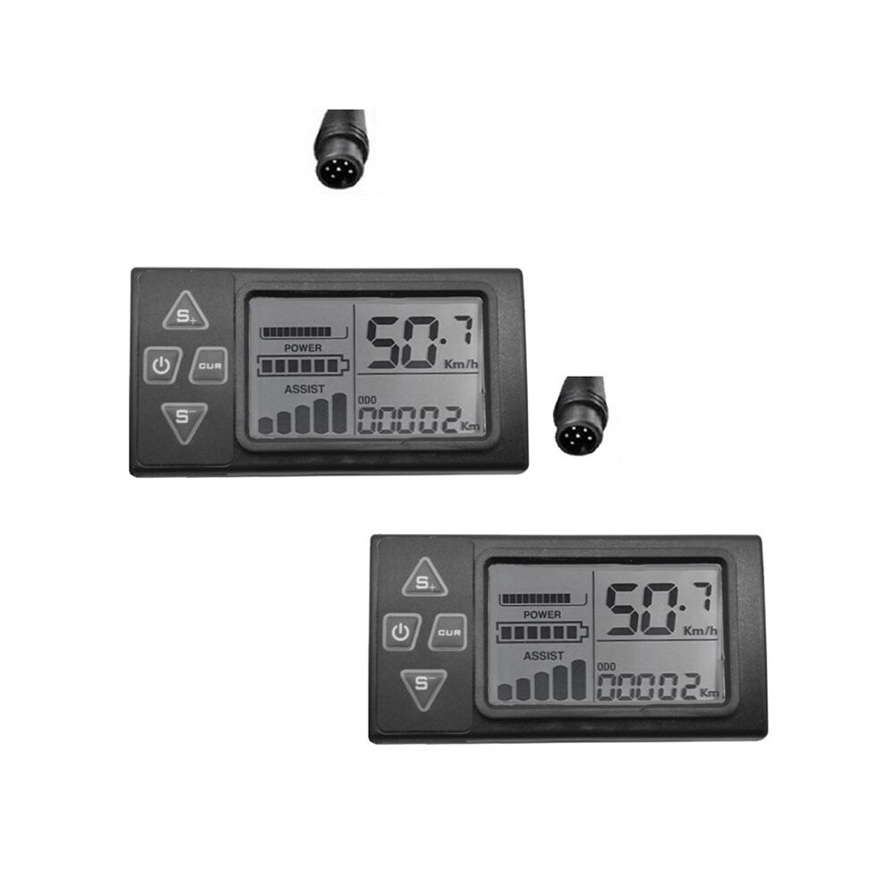 Photos - Climbing Gear Zandona Electric Bicycle S861 LCD Screen Display 6PIN for 24V 36V 48V Ebike Manual Control Speedmeter Waterproof Connector 
