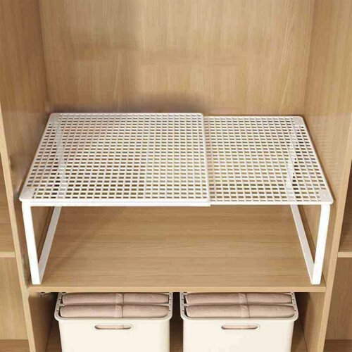 AuroraX Expandable Stackable Storage Shelf – Space-Saving Organizer for Kitchen, Bathroom, Pantry, Countertop, Home Office (Compatible with AuroraX) 2