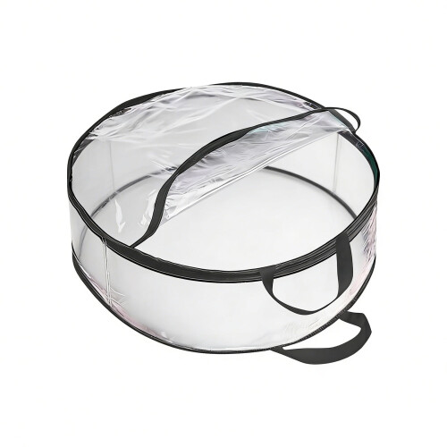 Saco transparente e impermeável para guardar guirlandas de Natal, com alças. 1