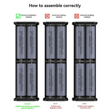 21700 DIY Power Bank Case Supports 4x21700 Batteries PD20W Powerbank Case LED Screen Transparent Battery Storage Shell B