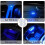 4 luci LED wireless per auto USB colorate sensibili al tocco, luce d'atmosfera per auto B79C 7