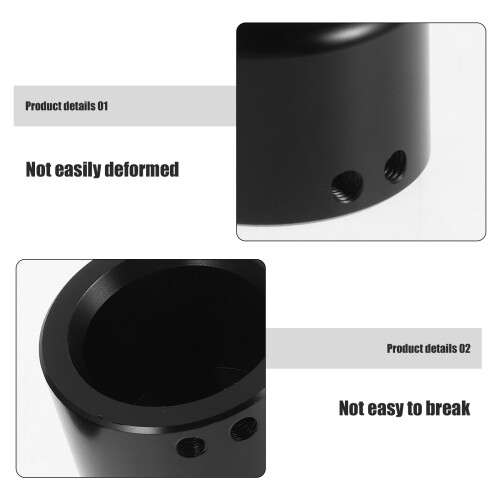 Front Axle Nut Cover Black Sleek Design 2 pcs 2