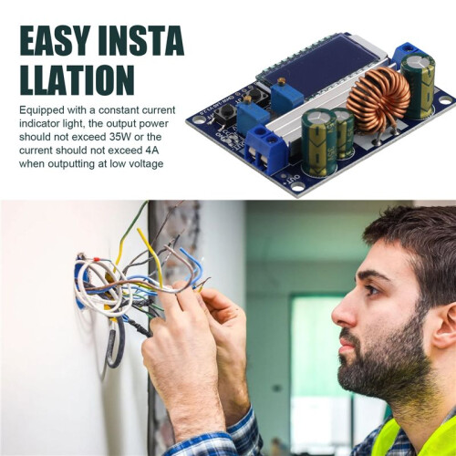 Adjustable Voltage Regulator Module with LCD Display, Versatile Step-/Down Voltage Control Perfect for DIY Electronics 2