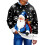 Pull de Noël moche pour homme, col rond, manches longues 1