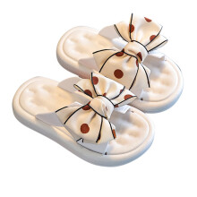 Mikilon Girls Fashion Outdoor Slippers Size 1-8 Years Comfortable Big Bow Slippers Summer Breathable Shoes